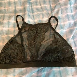 Victoria's Secret High Neck Army Green Bralette L